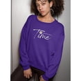 thumbnail image 2 of Good Think Take A Time Sweatshirt Women -Image by Shutterstock, Female 3X-Large, 2 of 4