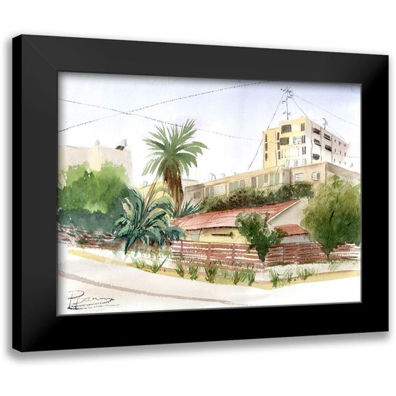 Shefranov, Olga 18x14 Black Modern Framed Museum Art Print Titled - Corner