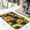 thumbnail image 2 of 2 Pack Washable Rubber Sunflower Cute Floral Dish Drying Mats for Kitchen Counter Home Large Coffee Bar Pad Accessories and Decor for Utensils Stemware (2pcs 18''x24''+19.5''x12''), 2 of 6
