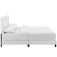 thumbnail image 4 of Modway Melanie Queen Tufted Button Upholstered Fabric Platform Bed in White, 4 of 5