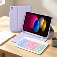 thumbnail image 4 of GJX 2026 New Keyboard Wireless Keyboard Bluetooth-Compatible for Office,Home,School,Travel 10(Purple), 4 of 4