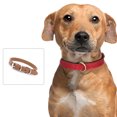 thumbnail image 4 of Dog Collar Leather Puppy Collars Adjustable Dog Collars fo Small Dogs Multicolor Pet Collar - Light brown, 4 of 5
