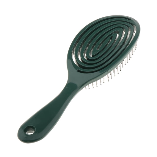 Cepillo de Detangling portátil pa adultos y ños de pelo-cepillo de peinado Verde Zulema Cepillo para desenredar el cabello de las mujeres