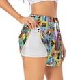 thumbnail image 3 of Lsque Cute Dogs Collage Printed Women's Running Shorts with Liner Pockets,Elastic Quick Dry Workout Athletic Gym Yoga Shorts,Womens High Waist Shorts-Small, 3 of 9