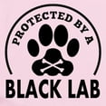 thumbnail image 2 of CafePress - Protected By A Black Lab Body Suit - Baby Light Bodysuit, Size Newborn - 24 Months, 2 of 4