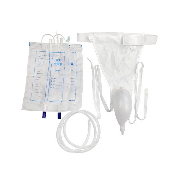 XIRQI Male Urine Bag,Bedridden Elderly Urine Collection Bag,Convenient Urination Reusable Silicone Urinal,Style1