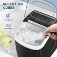 thumbnail image 5 of Ice Makers Countertop, Protable Ice Maker Machine with Handle, Self-Cleaning Ice Maker, 26Lbs/24H, for Home/Office/Kitchen, 5 of 8