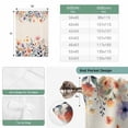 thumbnail image 6 of Spring Floral Balloon Curtains for Bedroom/Front Door/Bathroom, Elegant Flowers Farmhouse Botanical Rustic Tie Up Curtains 63 Inch Length Light Filtering Kitchen Curtains Shades for Windows 46"x63", 6 of 8