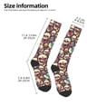 thumbnail image 2 of Sikiie rock record music Skull Knee Socks, High Socks Long Stretchy Sock Women Knee High Stocking, Long Socks for Women, 2 of 6
