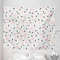 thumbnail image 1 of Geometric Tapestry, Large Triangles and Circles Polka Dots Lines Fun Pattern Print, Fabric Wall Hanging Decor for Bedroom Living Room Dorm, 5 Sizes, Pale Pink Teal Black, by Ambesonne, 1 of 1