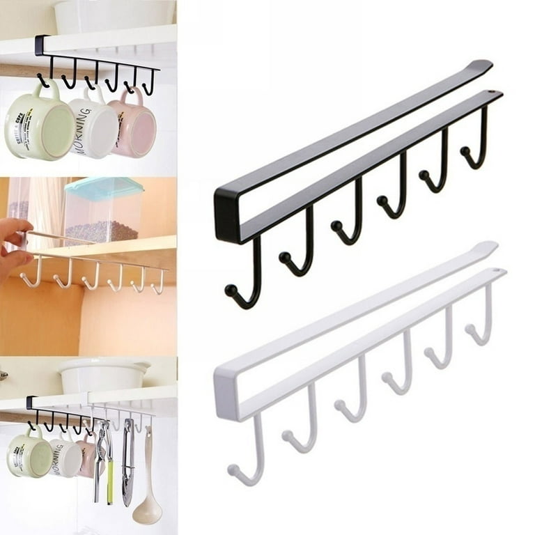 Cabinet Mug Hook, 6-hooks/12-hooks Hanging Cup Holder