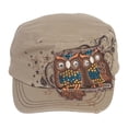 thumbnail image 1 of Gorra de cadete Beweweled Owls caqui CHL Sombrero de cadete, 1 of 2