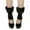 Black, variant on Zedker Boot Cuffs for Women Pairs Faux Socks Winter Knitted Furry Leg Warmers Beige Plus Free Size