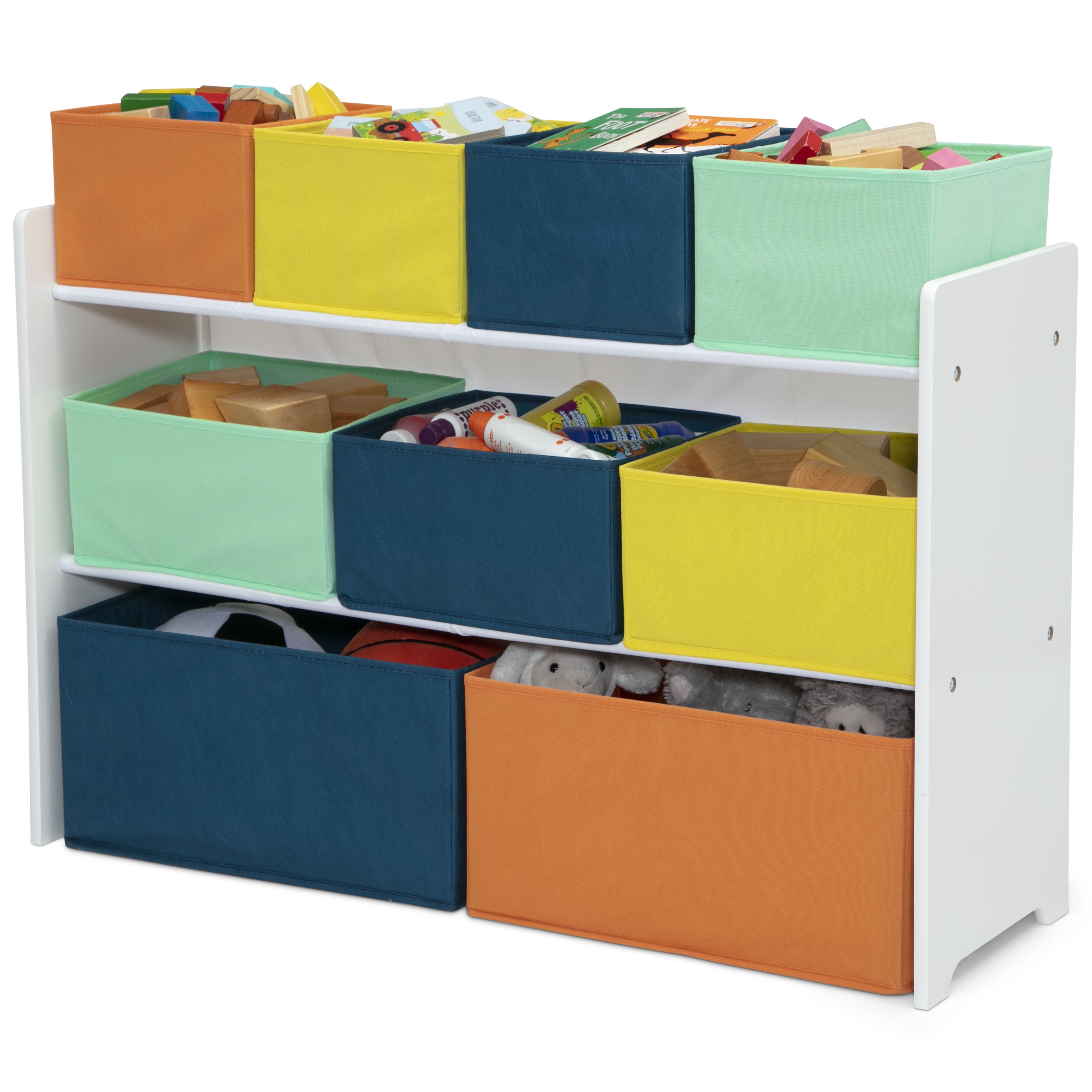 Delta Children Deluxe Multi-Bin Toy Organizer with Storage Bins