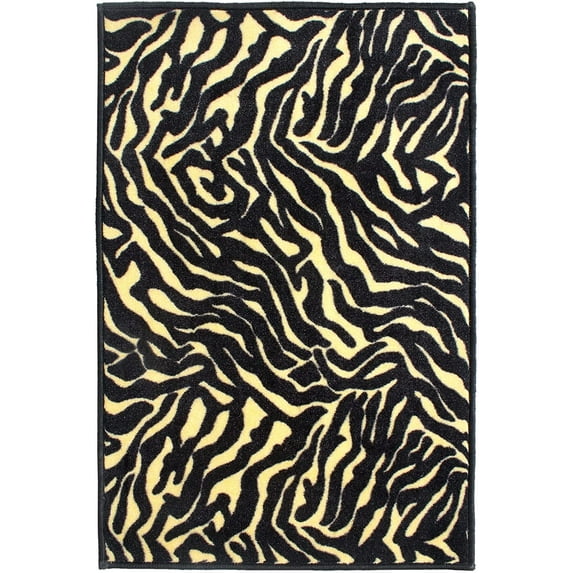 Animal Collection Custom Size Animal Print Area Rug for Living Room, Dining Room, Kitchen, Bedroom, Kids, Zebra Grazer - 2' x 3'