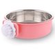 thumbnail image 1 of Cuenco Desmontable De Acero Inoxidable para Perros, Jaula Colgante para Cuenco para Mascotas, Cuenco De Agua Pequeño, Suministros para Mascotas, Rosa, X, 1 of 5