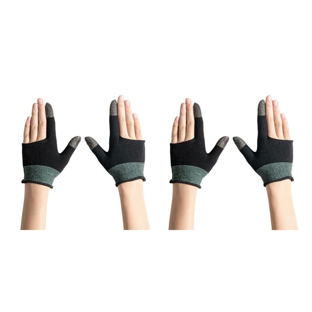 fastboy 1 Pair Gaming Fingertip Gloves Sweatproof Elastic Anti-skid Sleeves Portable Mobile Phone Touch Screen Game Part 2Set