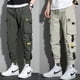thumbnail image 4 of Pantalones Cargo Para Hombre Cinta Lateral Suelta Jogger Negro Beige Ejército Verdepangjing, 4 of 4