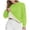 Green(Womens Tops), variant on ZHYou Womens Polka Dot Sherpa Fleece Lined Sweatshirts Long Sleeve Crew Neck Casual Warm Cropped Tops,Green,L