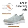 thumbnail image 3 of Mens Breathable Sneakers Lightweight Comfortable Casual Fitness Shoes Non-slip Flat Outdoor Walking Shoes Gray 11.5 US, 3 of 7