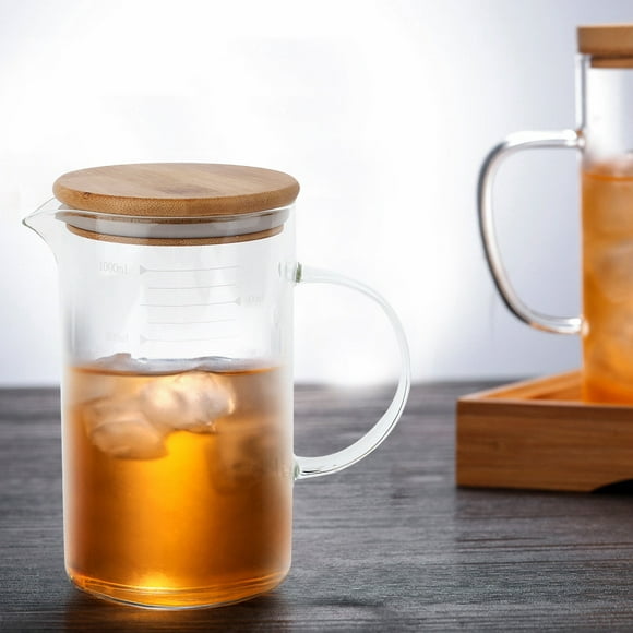 6.5x3.9inch Glass Mug, With Tea Lid Tea Cup For Home