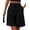 Black, variant on Zeagoo Womens Bermuda Shorts Casual Back Elastic Waist Wide Leg Shorts Knee Length Cargo with Pockets