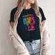 thumbnail image 3 of Pop cazadora para niña Round-Neck Printed Anime Trio Poster T Shirt （Navy）, 3 of 3