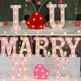 thumbnail image 2 of enjoywould LED Letter Light Glitter Alphabet Sign with Hanging Hole Night Light Party Wedding Home Decoration LED Light, 2 of 10