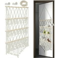 thumbnail image 4 of Dznils Over the Door Organizer, Cotton Stuffed Animal Hanging Storage Net, Plush Toy Hammock, Beige, 4 of 12