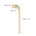 thumbnail image 2 of Uxcell Paint Brush 4Pcs 1 Inch Soft Wool Variety Angled Bend Brushes Radiator Paint Brush Light Brown, 2 of 6