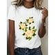 thumbnail image 1 of Camiseta de Verano para Mujer Suave Cuello RedondoPure Flowers, New Trendy Print, Spring/Summer Round Neck Short Sleeve Top, Women's Casual Sports T-sCamisetas de verano para mujer, manga corta, cue, 1 of 6
