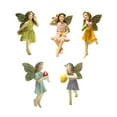 5Pcs Fairies Statue Set ,Fairy Garden Figurines DIY Landscape Scene
