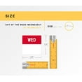 thumbnail image 3 of WEDNESDAY (Day of the Week) Labels, Red/White, 500 labels per roll, 1-9/16" x 1-9/16" or 40mmx40mm, 60 Rolls, 3 of 5