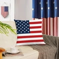 thumbnail image 4 of 4th of July Throw Pillow Covers 12x12 Set of 4 Patriotic Pillow Covers American Flag Memorial Day Velvet Fourth of July Red White Blue Pillow Case Cushion Covers Home Outdoor Sofa Decorations, 4 of 5