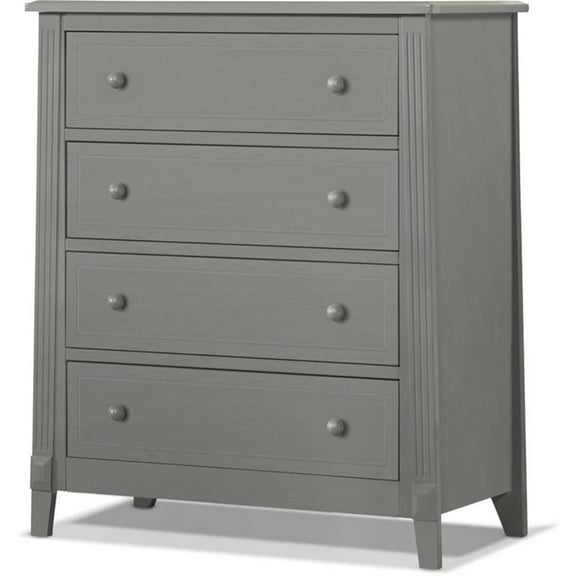 Sorelle Berkley 4 Drawer Chest in Weathered Gray