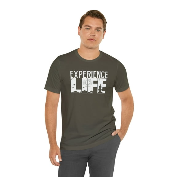 "Experience Life" Graphic Short Sleeve Tee Shirt