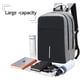 thumbnail image 4 of Mochila para computadora portátil, resistente al agua, antirrobo, con puerto de carga USB y cerradura, mochilas de negocios, gris, 4 of 6