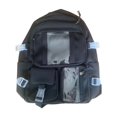 thumbnail image 2 of Mochila universitaria para mujer, de nailon, de gran capacidad, con compartimento para portátil y bolsillos multifuncionales, diseño ligero e impermeable para estudiantes, desplazamientos y, 2 of 8
