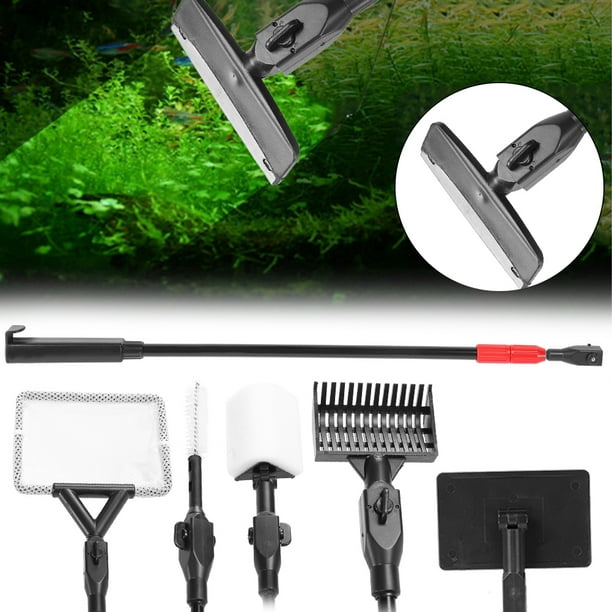 Aquarium Cleaning Kit, Adjustable Long Handle Scrapers Tools, Scrapers