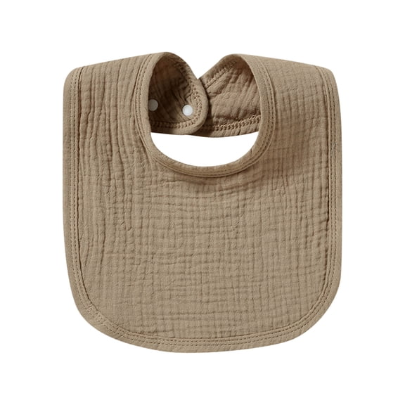 Bibs Girls Boys Absorbent Spit Milk Pad Towel Small Bibs Burp Cloths Outwear Khaki One Size