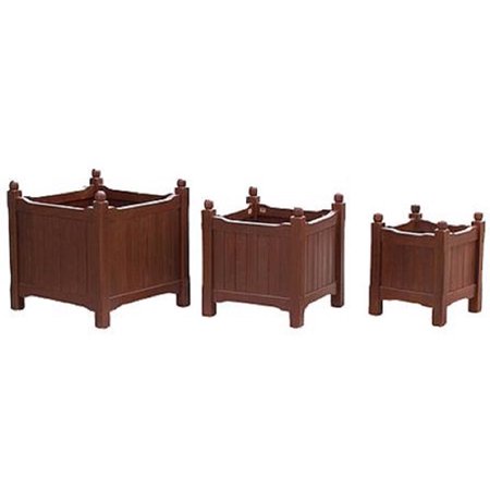FSC Wood Flower Box Planters  Set of 3