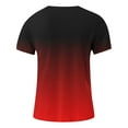 thumbnail image 6 of Caqnni Mens Slim Fitted Short-Sleeve Tee Shirts Cotton Contrast Color Stitching T-Shirt Fashion Top(Hot Pink,L), 6 of 7