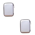 thumbnail image 1 of maskred 2.5 Sacoche Portable pour Disque Dur Externe avec Fermeture Éclair, Pochette pour Disque Dur, Protection Adaptée, Argent 2Set, 1 of 6