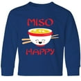 thumbnail image 3 of Inktastic Kawaii Miso Happy Long Sleeve Youth T-Shirt, 3 of 5