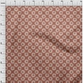 thumbnail image 4 of oneOone Cotton Silk Maroon Fabric Asian Floral With Stripes Sewing Material Print Fabric By The Yard 42 Inch Wide, 4 of 4