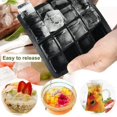 thumbnail image 4 of Molde de silicona para cubitos de hielo de 24 rejillas, bandeja para cubitos de hielo cuadrada grande, molde para cubitos de hielo, no tóxico, duradero, para bar, pub, vino, bloques de hielo, 4 of 5