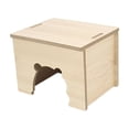 thumbnail image 4 of Casa de Madera para Hámster, Suministros de Paisajismo para Hábitat, Escondite para Mascotas, Cabaña de Juego, Escondite para Hámster, Lemmings, Hámst 15cmx11cmx11cm, 4 of 8