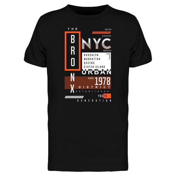 Bronx Vintage Typography Vintage Tee Men's -Image by Shutterstock