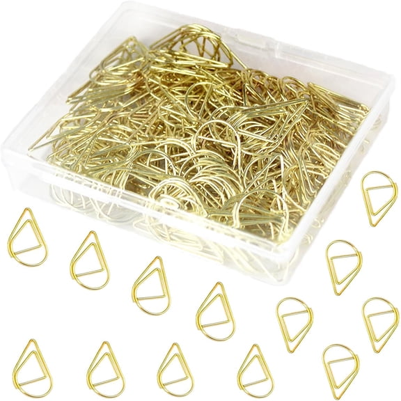 150 count Small  Paper Clips Cute Paperclips Decorative  Clips Basic Office Supplies for Photo Wedding Invitations