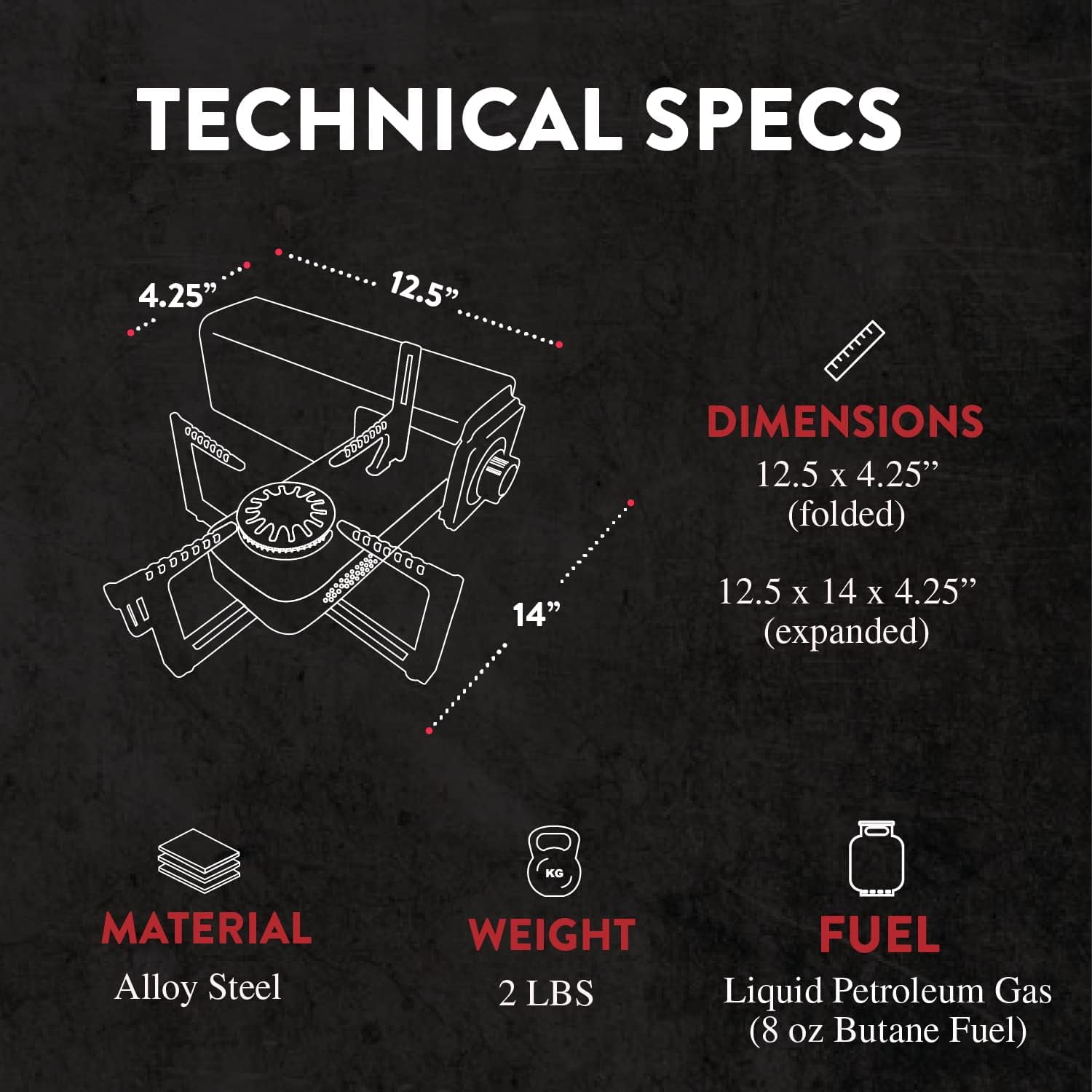 GasOne Butane Gas Outdoor Stove with Carrying Case